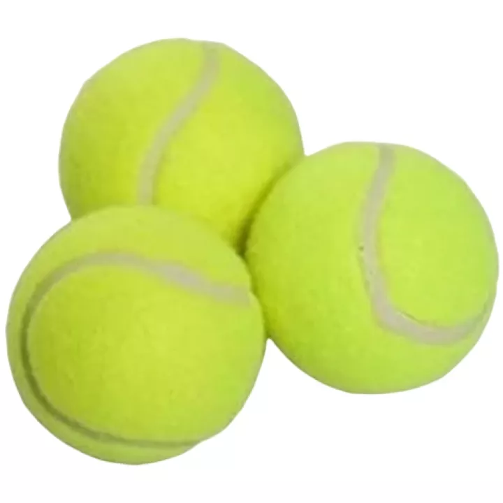 3入袋裝硬式黃色網球