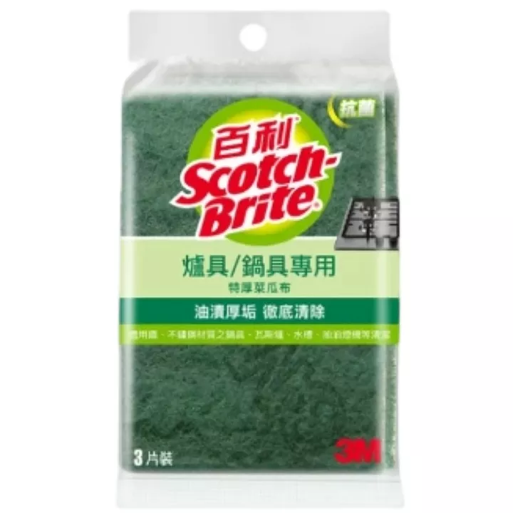 3M小綠菜瓜布-特厚/3入