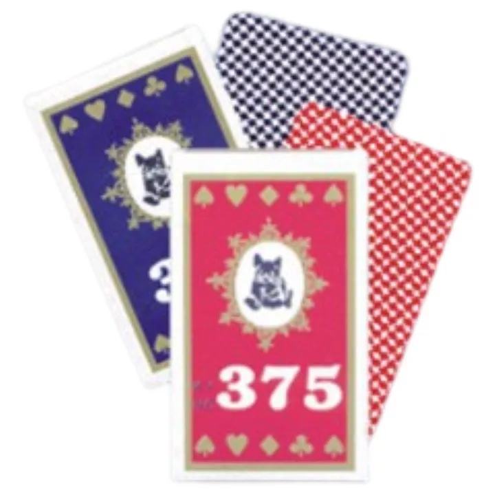 黑貓375撲克牌-紅&藍